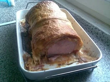 Rezept: Kassler im Blätterteig Bild Nr. 5 Kassler im Blätterteig - Rezept - Bild Nr. 5