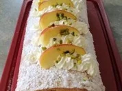 Apfel-Biskuitroulade - Rezept