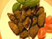 Vorspeisen: Miesmuscheln mit Pesto - Rezept