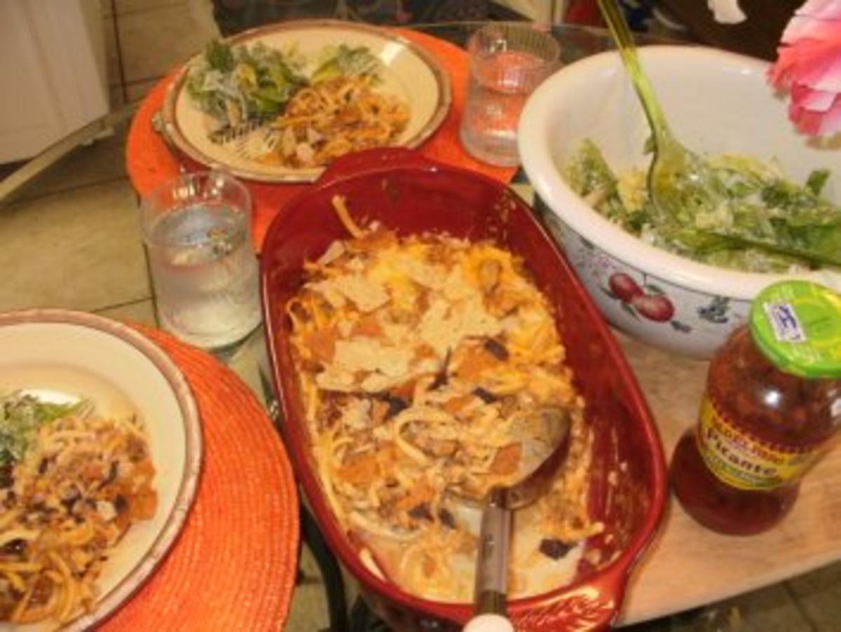 Taco Makaroni mit Kaese und Bratwursthack - Amerika trifft Mexico - Rezept