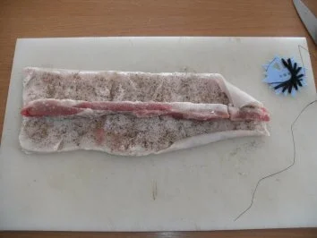 Wursten: Schwartenröllchen mit Schweinebauch - Rezept - Bild Nr. 2