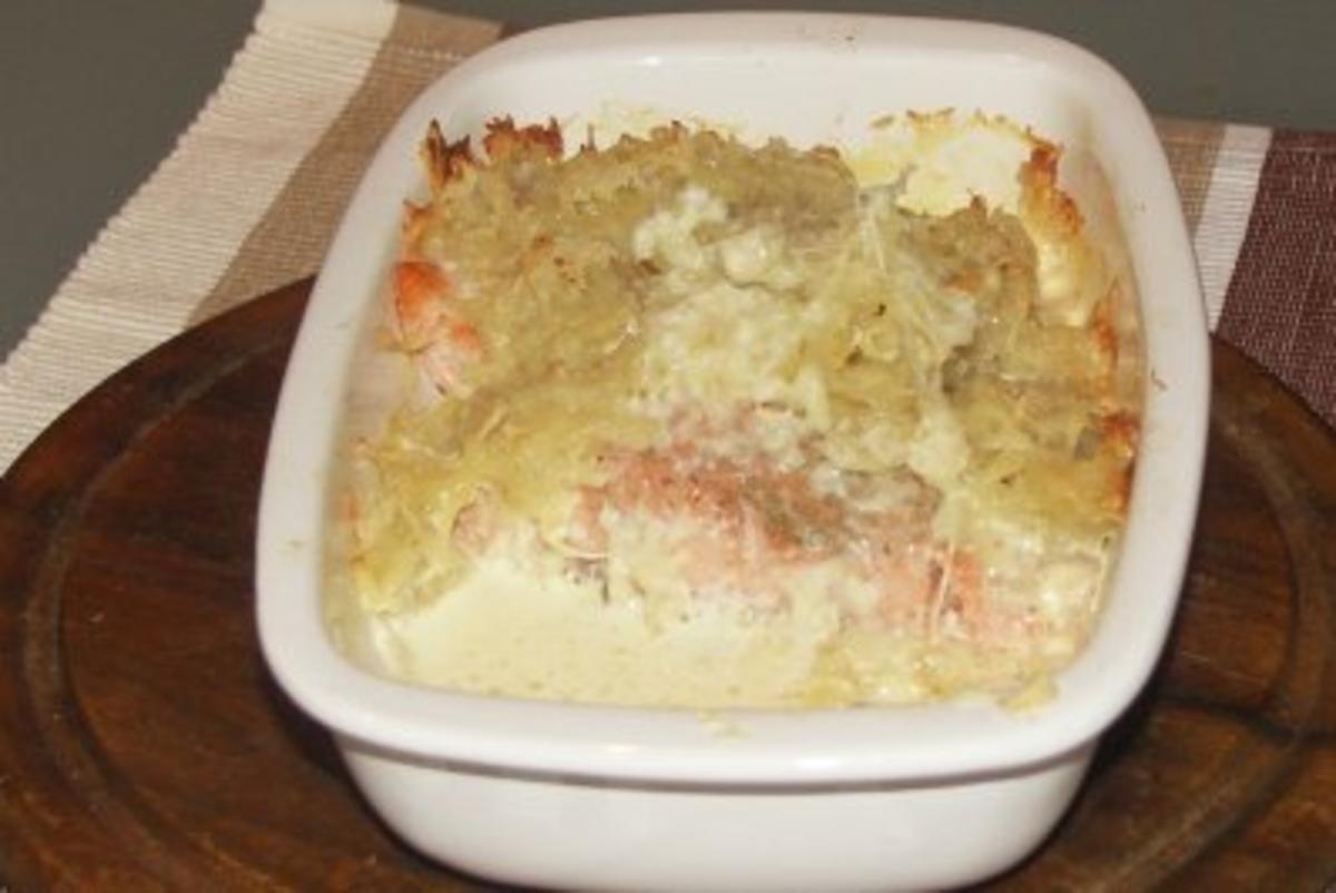 Lachs mit Kartoffel - Käsekruste - Rezept - Bild Nr. 2