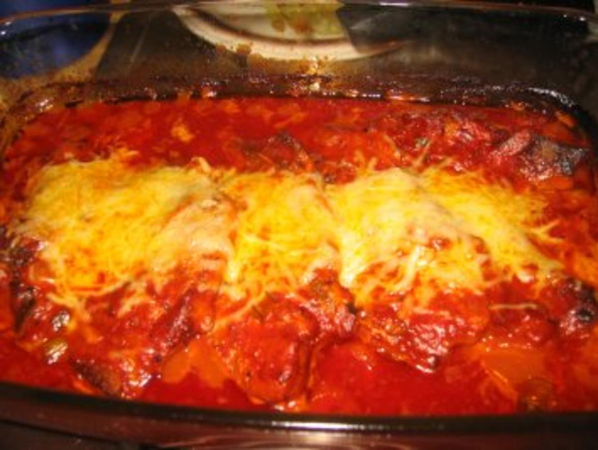 Fleisch: Überbackene, scharfe Tomatenkotelett aus dem Ofen - Rezept - Bild Nr. 2