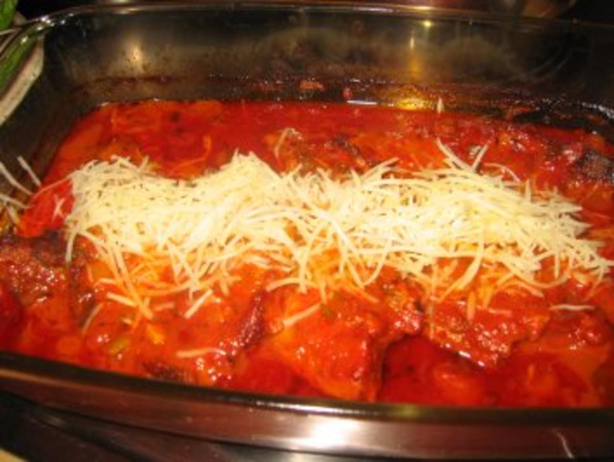 Fleisch: Überbackene, scharfe Tomatenkotelett aus dem Ofen - Rezept - Bild Nr. 3