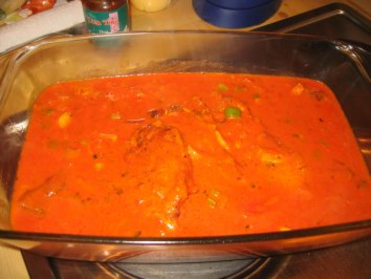 Fleisch: Überbackene, scharfe Tomatenkotelett aus dem Ofen - Rezept - Bild Nr. 4