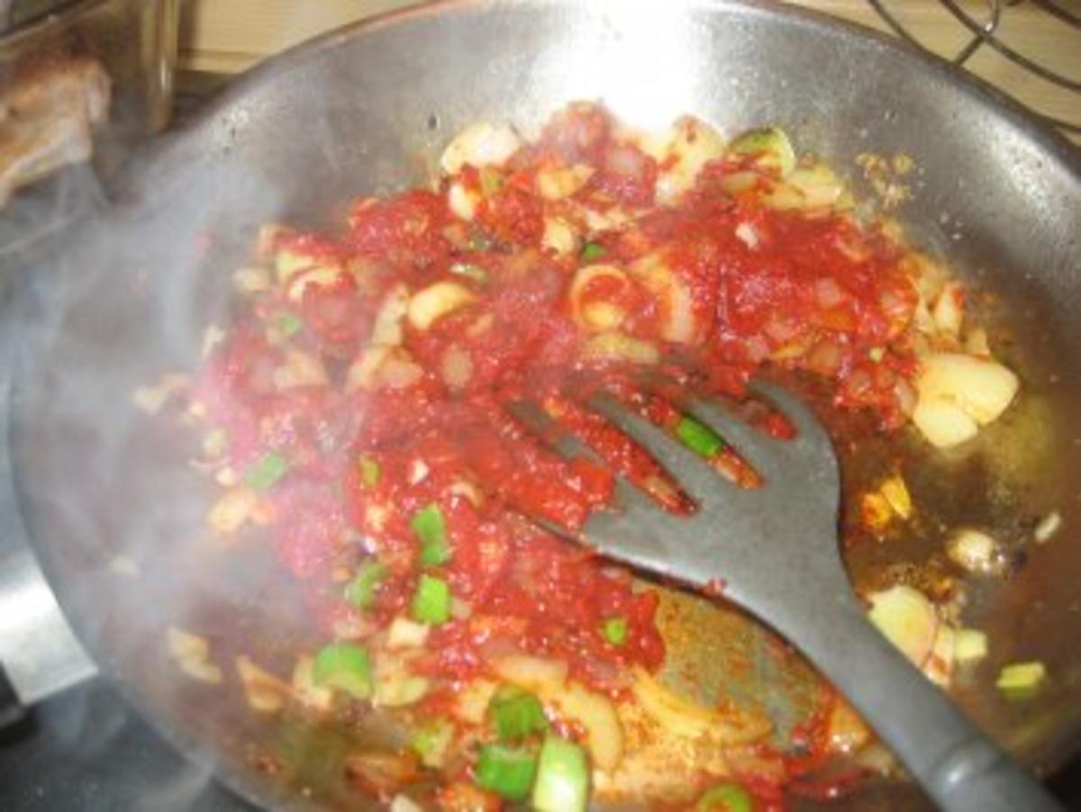 Fleisch: Überbackene, scharfe Tomatenkotelett aus dem Ofen - Rezept - Bild Nr. 7