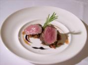 Tranche vom marinierten Lammrücken auf Balsamicoratatouille - Rezept