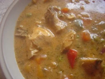 Rezept: Hühner-Frikassee... mediteran... Hühner-Frikassee... mediteran... - Rezept