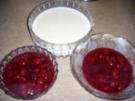 Panna Cotta mit zweierlei Sauerkirschen - Rezept