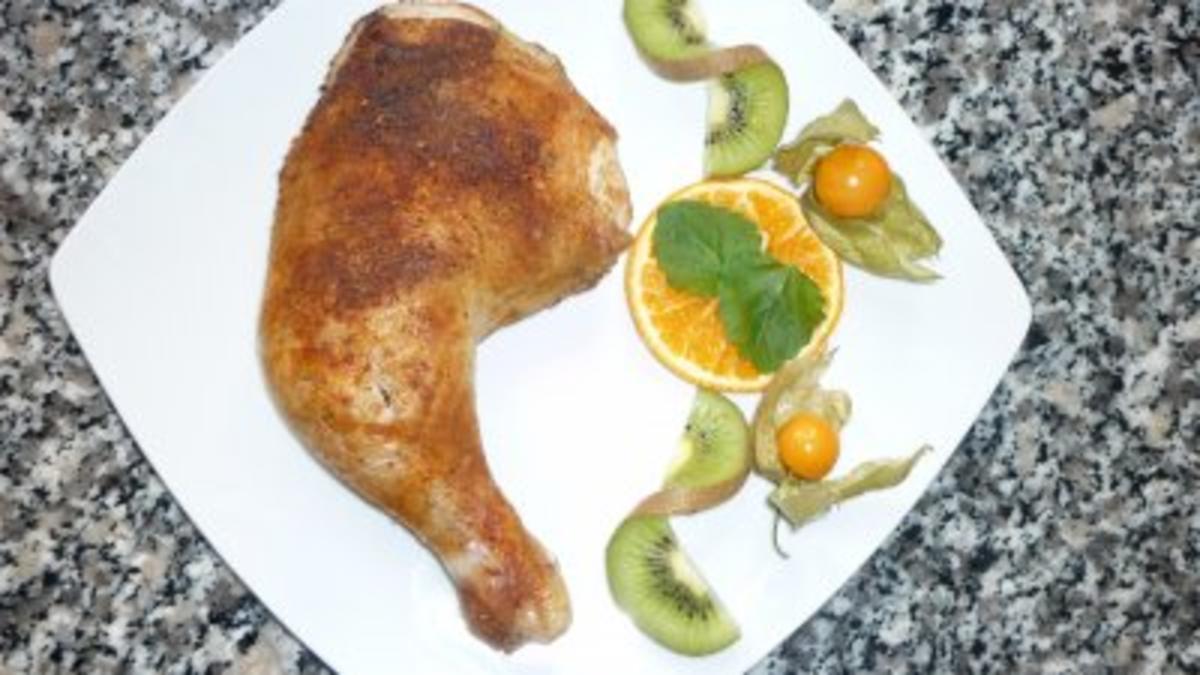 Mediterrane Hähnchenschenkel im Sesam - Bella Donna -  Mantel - Rezept