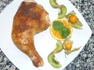 Mediterrane Hähnchenschenkel im Sesam - Bella Donna -  Mantel - Rezept