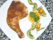 Mediterrane Hähnchenschenkel im Sesam - Bella Donna -  Mantel - Rezept