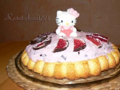 Rezept: rosa Mohrenkopftorte "Hello Kitty" rosa Mohrenkopftorte "Hello Kitty" - Rezept