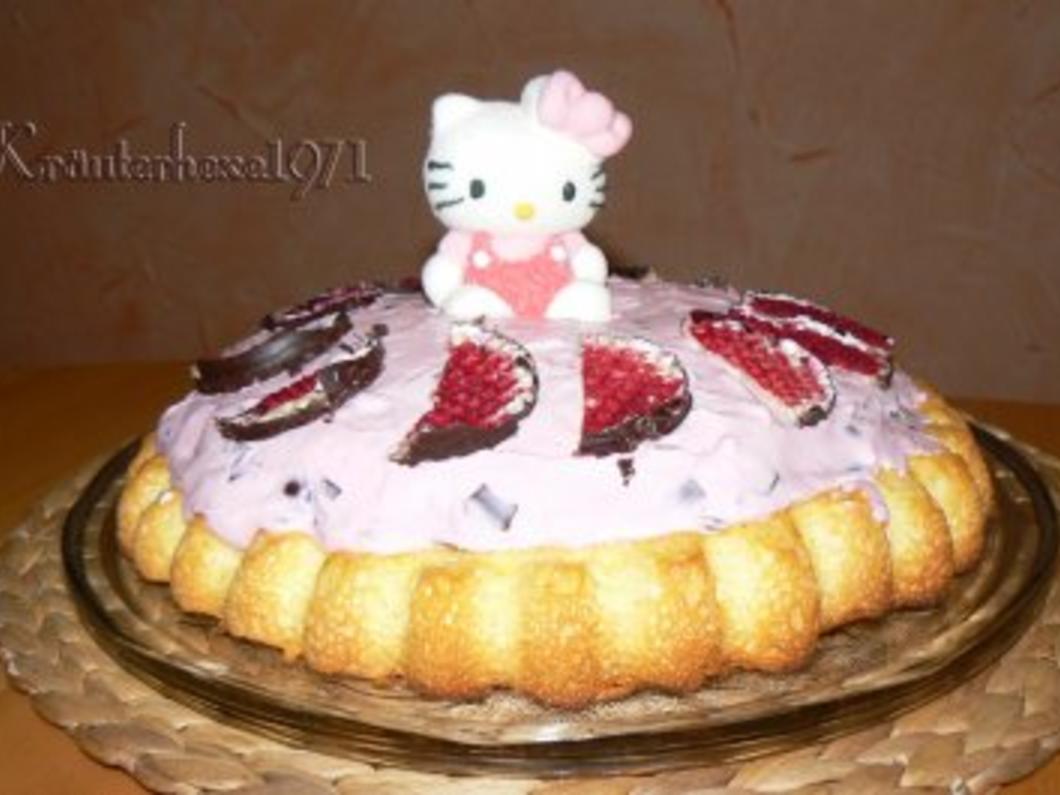 Rosa Mohrenkopftorte Hello Kitty - einfach - von Kraueterhexe1971