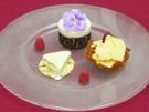 Relieftörtchen mit Tonkabohnenparfait - Rezept