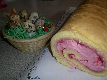 Grundrezept: feine Biskuit Roulade - Rezept