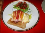 Pfannenkäse auf Toast - Rezept