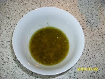 Rezept: Hähnchenfilet mit Pellkartoffeln, Kräuterquark und Salat Bild Nr. 3 Hähnchenfilet mit Pellkartoffeln, Kräuterquark und Salat - Rezept - Bild Nr. 3