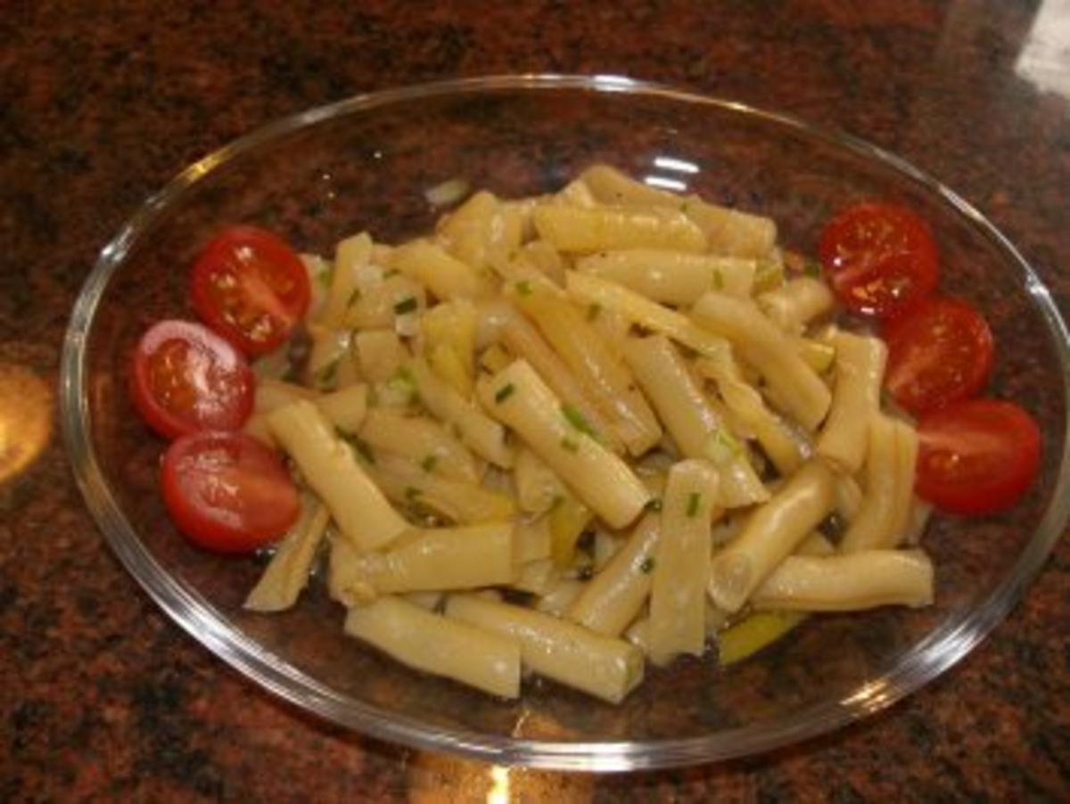 Salatbar:  gelber BOHNENSALAT - Rezept