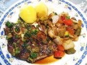 Lammsteaks - mediterran ... - Rezept