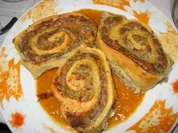 Nudelschnecken-Auflauf mit Gemüsesoße - Rezept