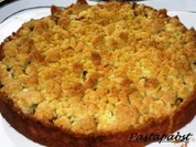 Rhabarberkuchen  mit Ingwerstreuseln - Rezept