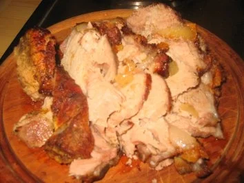 Rezept: Fleisch: Gespickter Schweinehals Bild Nr. 2 Fleisch: Gespickter Schweinehals - Rezept - Bild Nr. 2