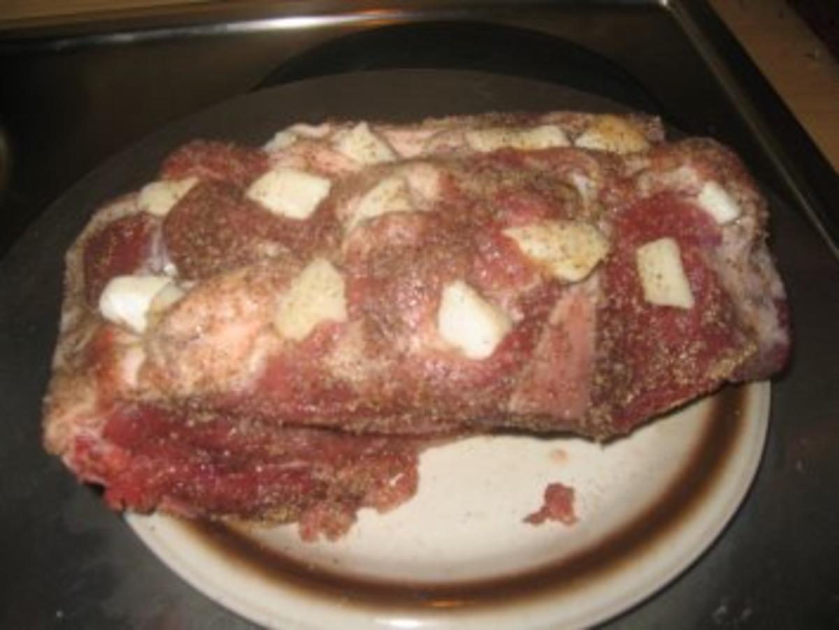 Fleisch: Gespickter Schweinehals - Rezept - Bild Nr. 5