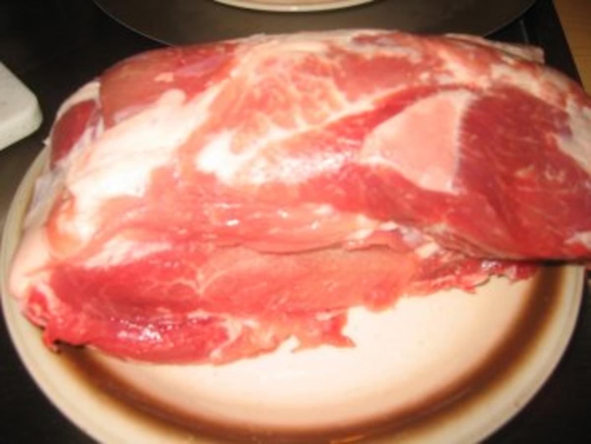 Fleisch: Gespickter Schweinehals - Rezept - Bild Nr. 7