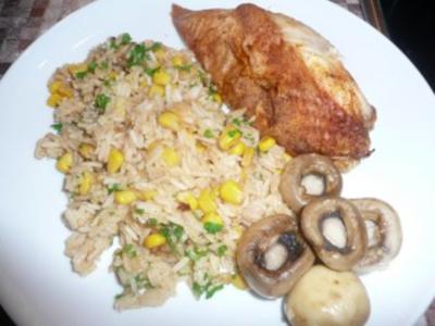 Rezept: Crispy and Spicy Chicken with Rice Crispy and Spicy Chicken with Rice - Rezept