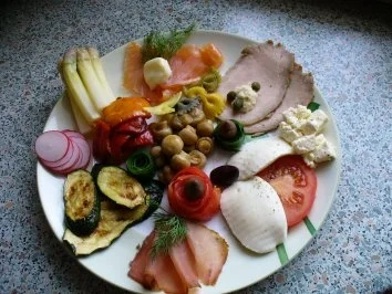 Rezept: feine Aufschnittplatte feine Aufschnittplatte - Rezept