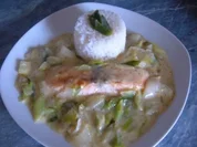 Rezept: Fisch : Lachs im Bett Fisch : Lachs im Bett - Rezept