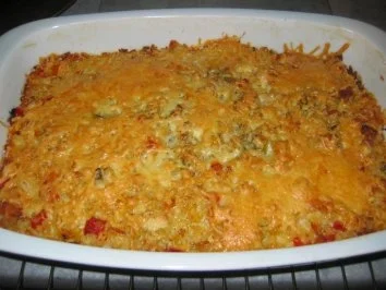 Rezept: Bunter Reisauflauf Bunter Reisauflauf - Rezept