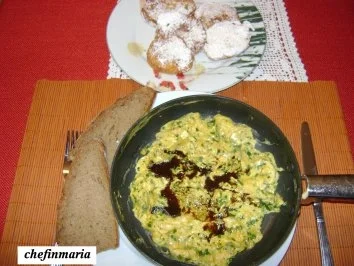 Rezept: Kräutereierspeis mit Kürbiskernöl Bild Nr. 3 Kräutereierspeis mit Kürbiskernöl - Rezept - Bild Nr. 3
