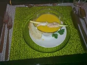 Kürbiscremsuppe mit Ingwer - Rezept