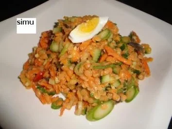 Linsensalat, mit Fotos - Rezept