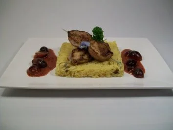 Rezept: Honig-Wachtelbrüstchen auf Orangenreis zu roter Traubensauce Bild Nr. 5 Honig-Wachtelbrüstchen auf Orangenreis zu roter Traubensauce - Rezept - Bild Nr. 5