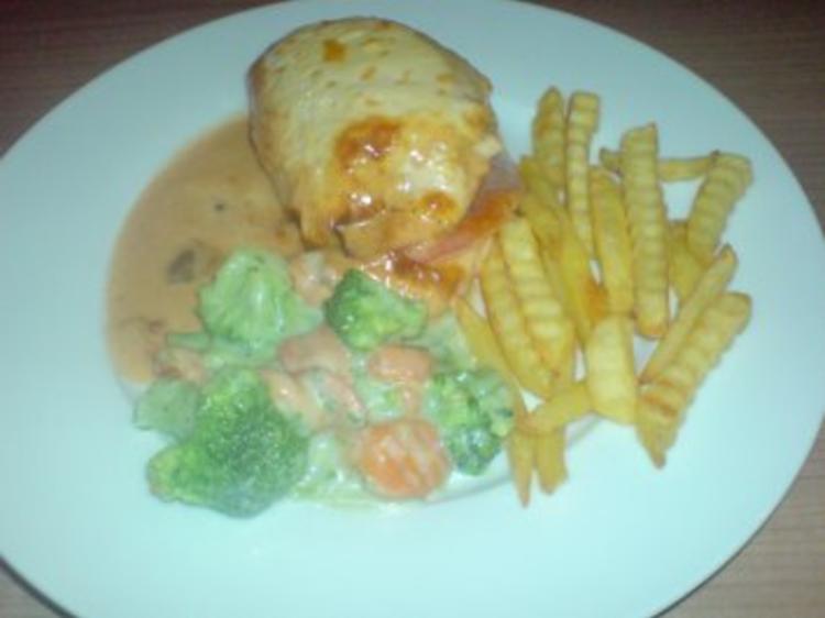 Hähnchenbrust Cordon Bleu mit Rahmsoße - schnell &amp; einfach - 84 kcal/100g