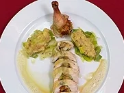 Rezept: Gefüllte Stubenküken mit Stampfkartoffeln Bild Nr. 9 Gefüllte Stubenküken mit Stampfkartoffeln - Rezept - Bild Nr. 9