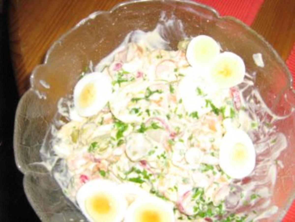 Eier-Radieschensalat mit Geflügelwienerle - Rezept - Bild Nr. 6