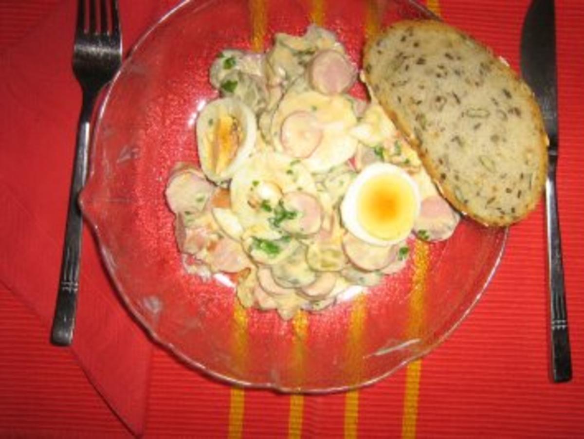 Eier-Radieschensalat mit Geflügelwienerle - Rezept - Bild Nr. 7