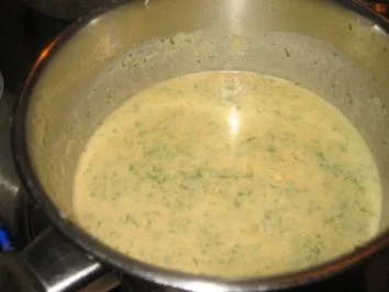 Rezept: Meeresfrüchte: Flußkrebsfleisch in Dill-Käse-Sößchen Bild Nr. 4 Meeresfrüchte: Flußkrebsfleisch in Dill-Käse-Sößchen - Rezept - Bild Nr. 4