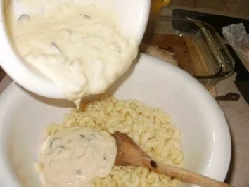 Fisch - Lachs oder  weisser Fisch nach Geschmack mit Creme Makaronies- Gebackener Fisch - Rezept - Bild Nr. 5