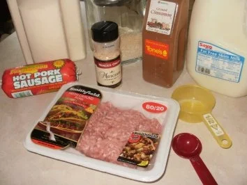 Schweinehack mit Bratwursthack - gebacken als Baellchen - kleine fuer Parties - Rezept - Bild Nr. 2