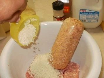 Schweinehack mit Bratwursthack - gebacken als Baellchen - kleine fuer Parties - Rezept - Bild Nr. 3