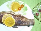 Gebratene Forelle mit würziger Orangencreme - Rezept