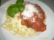  Mediterane Gemüsesoße an Bandnudeln - Rezept