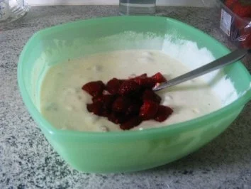 Quark- Himbeer-.Eierlikör - Dessert - Rezept - Bild Nr. 4