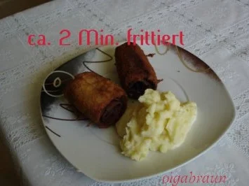 Panierte Leberkäseröllchen - Rezept - Bild Nr. 5