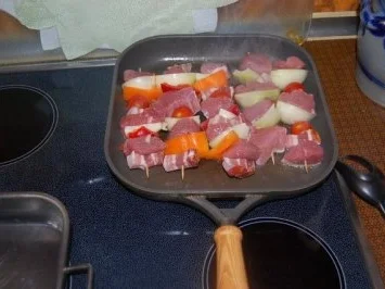 Rezept: Lendenschaschlik mit Röstkartoffeln Bild Nr. 3 Lendenschaschlik mit Röstkartoffeln - Rezept - Bild Nr. 3